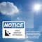 Signmission Steep Drop Off No Passage Sign With Symbol, 10 in W x Rectangle, Vinyl Decal OS-2PACK-NS-D-710-L-18455 - alternate 4